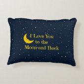 月と背中に向かって愛する アクセントクッション (裏面)