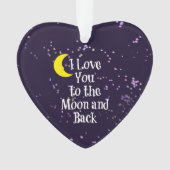 月と背中に向かって愛する オーナメント (正面)