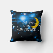 月と背中に向かって愛する クッション (裏面)