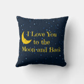 月と背中に向かって愛する クッション (裏面)