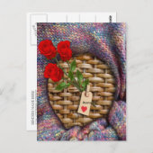 月と背中に向かって愛する ポストカード (正面/裏面)