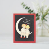 月と背中に向かって愛する ポストカード (スタンド正面)