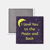 月と背中に向かって愛する マグネット (正面/裏面)