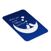 月と背中に向かって愛する マグネット (右側)