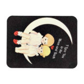 月と背中に向かって愛する マグネット (横)