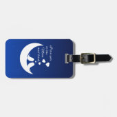 月と背中に向かって愛する ラゲッジタグ (正面横)