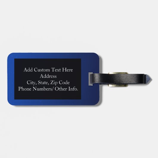 月と背中に向かって愛する ラゲッジタグ (裏面横)