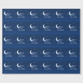 月と背中に向かって愛する ラッピングペーパー (フラット)