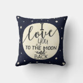 月と背中に向かって クッション (裏面)