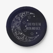 月と背中に向かって ペーパープレート (正面)