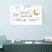 月と背中に愛される | Moon Stars Clouds 横断幕 (トレードショー)