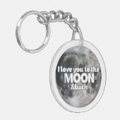 月と背中に愛してる キーホルダー (正面左)