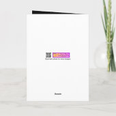 月と背中の父の日のロケットにあなたを愛する カード (裏面)