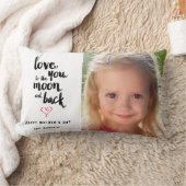 月と背中|母の日の写真枕 ランバークッション (ブランケット)
