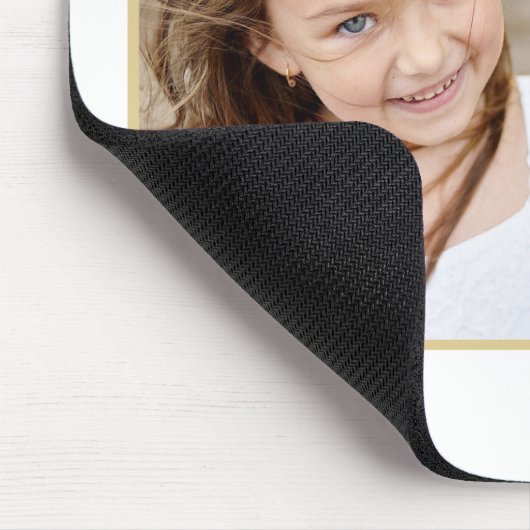 月と背面の編集可能なカラーの写真に戻カスタムる マウスパッド (コーナー)