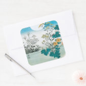 月と花 スクエアシール (封筒)