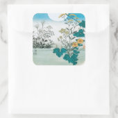 月と花 スクエアシール (バッグ)