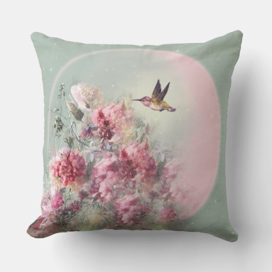 月と花 – 枕 (正面)