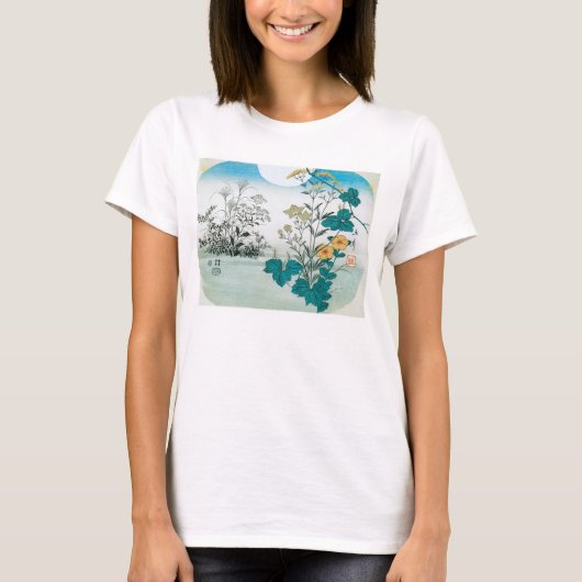 月と花 Tシャツ (正面)