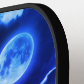 月と虎を持つピックボールパドルの夜空 ピックルボールラケット (左詳細)