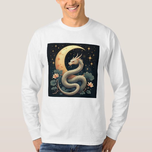 月と蛇の星 Tシャツ (正面)