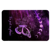 月と蝶 マグネット (横)