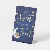 月と裏デザート台座標識4x6へ 台座サイン (正面)