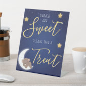 月と裏デザート台座標識8x10へ 台座サイン (インサイチュ)