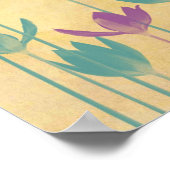 月と言葉の芸術にあなたを愛する ポスター (角)