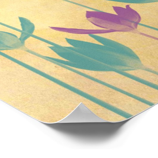 月と言葉の芸術にあなたを愛する ポスター (角)