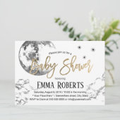 月と輝く小さな星の赤ちゃんシャワー 招待状 (スタンド正面)