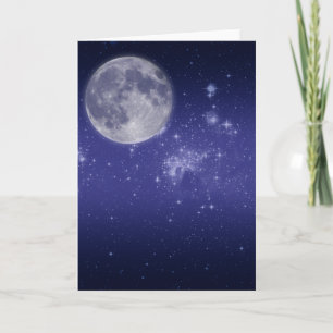 月と輝く星 カード