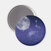 月と輝く星 マグネット (正面/裏面)