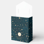 月と金ゴールドスターズムーンベビーシャワー フェイバーボックス (オープン)