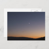 月と金星 ポストカード (正面/裏面)