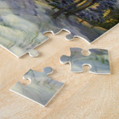 月と雪の冬の教会 ジグソーパズル (側面)