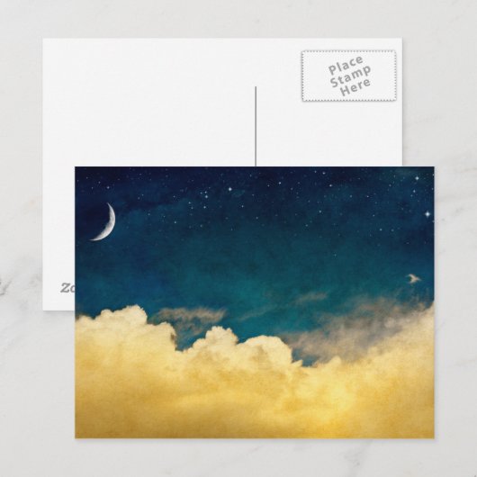 月と雲景 ポストカード (正面/裏面)