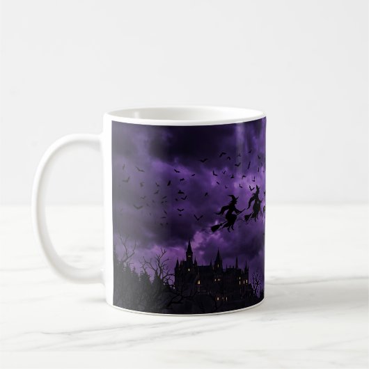 月と魔女のハロウィン コーヒーマグカップ (左)