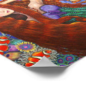 月と魚のコルセットの人魚の赤毛 ポスター (角)