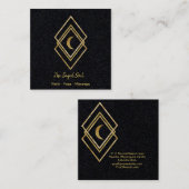 月と黄金の幾何学 スクエア名刺 (正面/裏面)