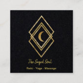 月と黄金の幾何学 スクエア名刺 (正面)