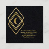 月と黄金の幾何学 スクエア名刺 (裏面)