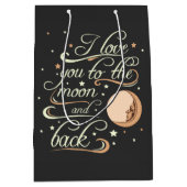 月と黒に愛してる ミディアムペーパーバッグ (正面)