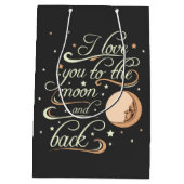 月と黒に愛してる ミディアムペーパーバッグ (裏面)