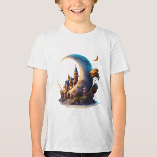 月にあるコテージ トライブレンドＴシャツ (正面)