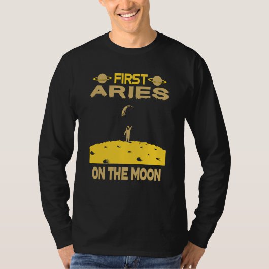 月にある牡羊座 Tシャツ (正面)