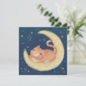 月にいるかわいい猫 招待状 (スタンド正面)