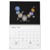 月にそして星の中で私を飛ばして下さい カレンダー (2月 2027)