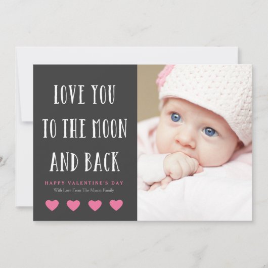 月にまで届く愛 | チャコール シーズンカード (正面)