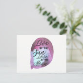 月によって日曜日愛によって生きているBohoの郵便はがき ポストカード (スタンド正面)